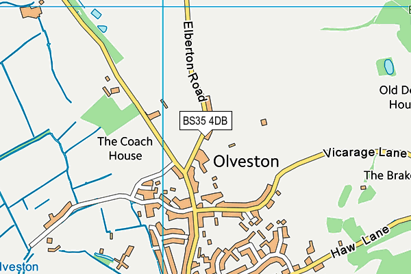 Olveston Church of England Primary School map (BS35 4DB) - OS VectorMap District (Ordnance Survey)