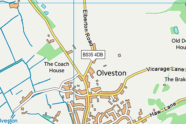 BS35 4DB map - OS VectorMap District (Ordnance Survey)