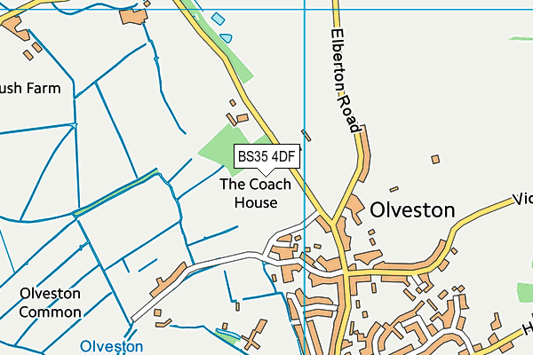 BS35 4DF map - OS VectorMap District (Ordnance Survey)