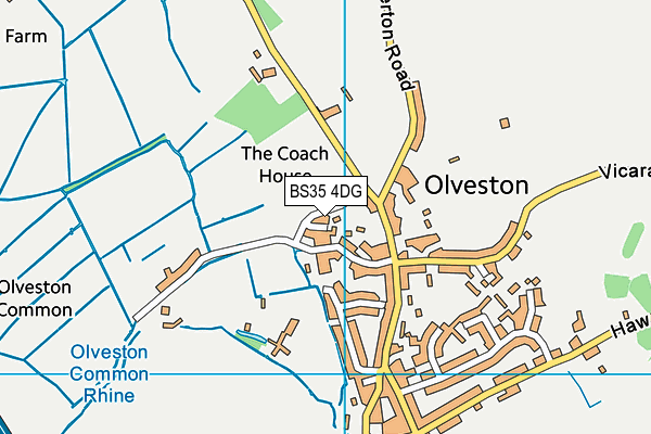 BS35 4DG map - OS VectorMap District (Ordnance Survey)