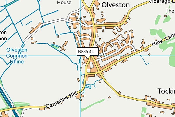 BS35 4DL map - OS VectorMap District (Ordnance Survey)