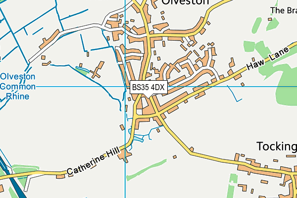 BS35 4DX map - OS VectorMap District (Ordnance Survey)