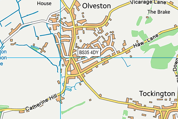 BS35 4DY map - OS VectorMap District (Ordnance Survey)
