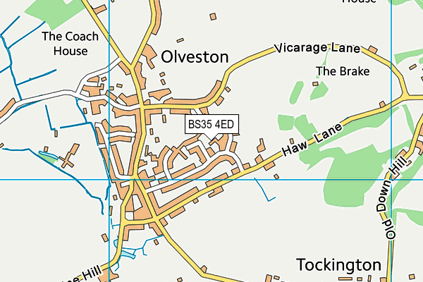 BS35 4ED map - OS VectorMap District (Ordnance Survey)