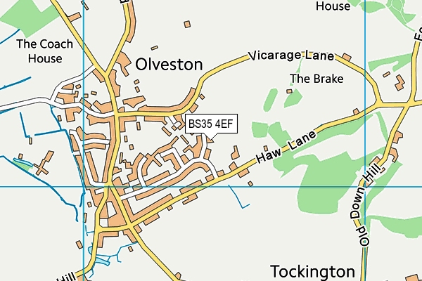 BS35 4EF map - OS VectorMap District (Ordnance Survey)