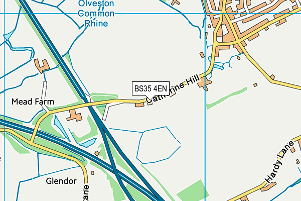 BS35 4EN map - OS VectorMap District (Ordnance Survey)