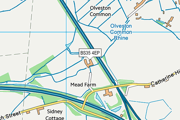 BS35 4EP map - OS VectorMap District (Ordnance Survey)