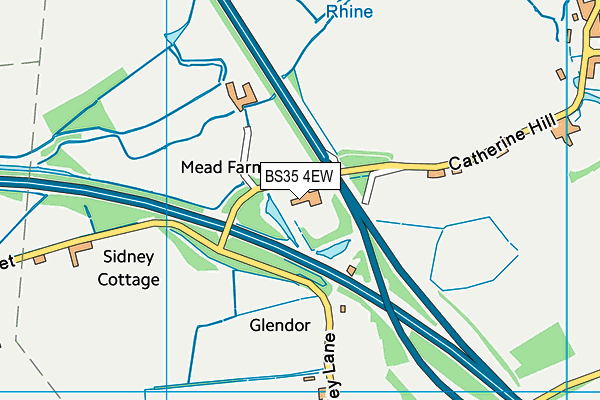 BS35 4EW map - OS VectorMap District (Ordnance Survey)