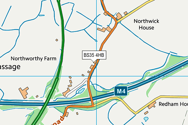 BS35 4HB map - OS VectorMap District (Ordnance Survey)