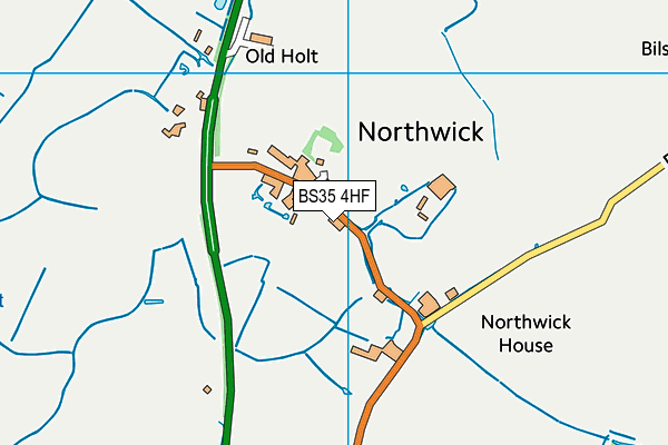 BS35 4HF map - OS VectorMap District (Ordnance Survey)