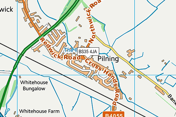 BS35 4JA map - OS VectorMap District (Ordnance Survey)