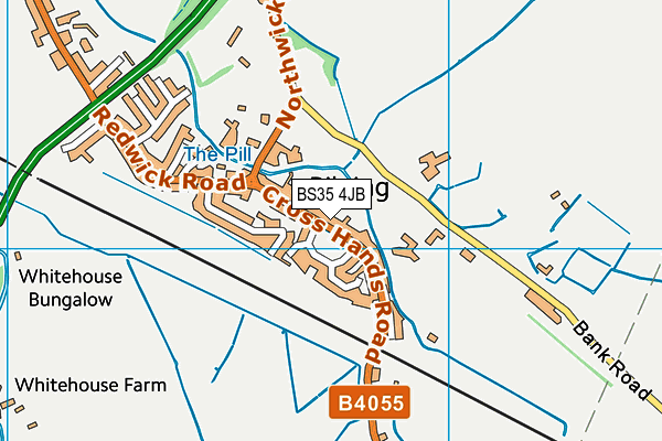Pilning Rugby Club (Closed) map (BS35 4JB) - OS VectorMap District (Ordnance Survey)