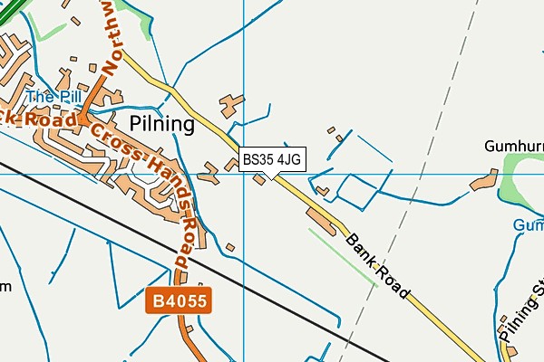 BS35 4JG map - OS VectorMap District (Ordnance Survey)