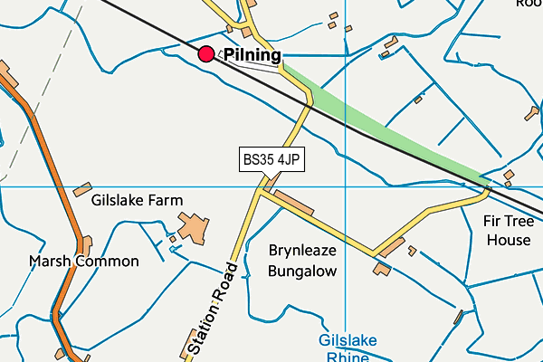 BS35 4JP map - OS VectorMap District (Ordnance Survey)