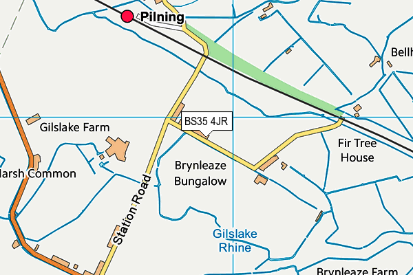 BS35 4JR map - OS VectorMap District (Ordnance Survey)