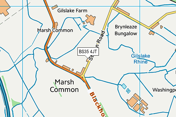 BS35 4JT map - OS VectorMap District (Ordnance Survey)