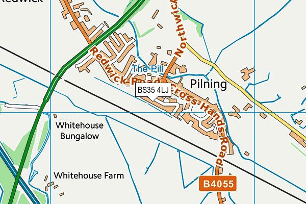 BS35 4LJ map - OS VectorMap District (Ordnance Survey)