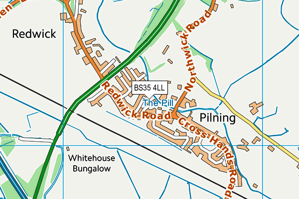 BS35 4LL map - OS VectorMap District (Ordnance Survey)