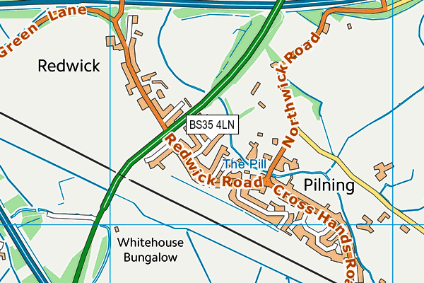 BS35 4LN map - OS VectorMap District (Ordnance Survey)