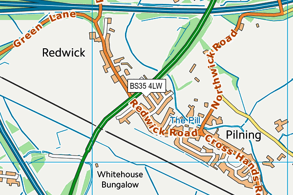 BS35 4LW map - OS VectorMap District (Ordnance Survey)