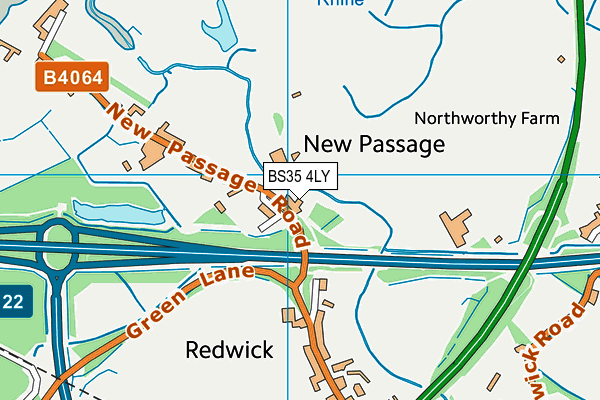 BS35 4LY map - OS VectorMap District (Ordnance Survey)