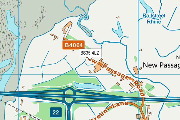 BS35 4LZ map - OS VectorMap District (Ordnance Survey)