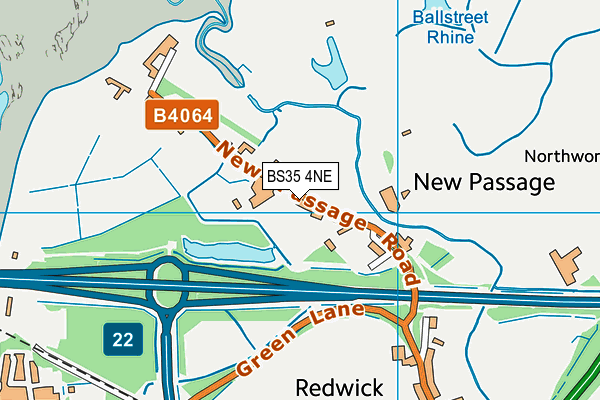 BS35 4NE map - OS VectorMap District (Ordnance Survey)