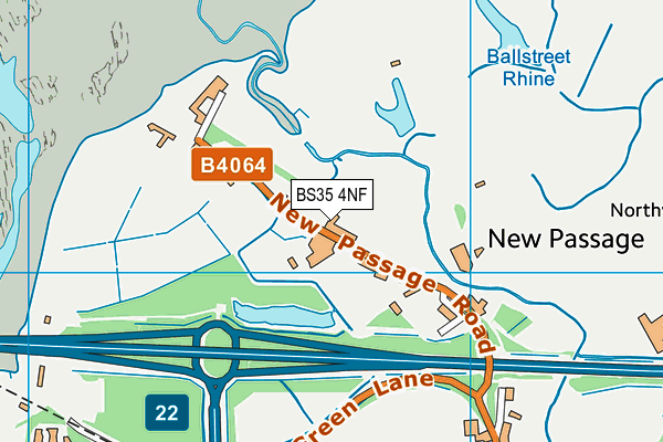 BS35 4NF map - OS VectorMap District (Ordnance Survey)