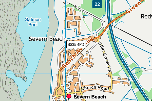 BS35 4PD map - OS VectorMap District (Ordnance Survey)