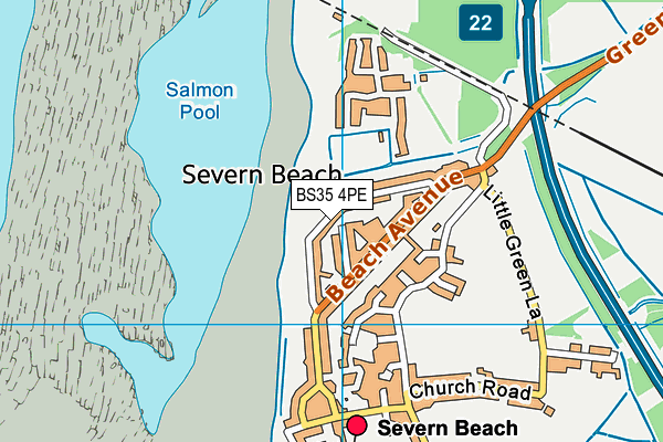 BS35 4PE map - OS VectorMap District (Ordnance Survey)