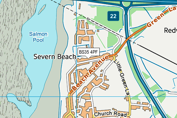 BS35 4PF map - OS VectorMap District (Ordnance Survey)