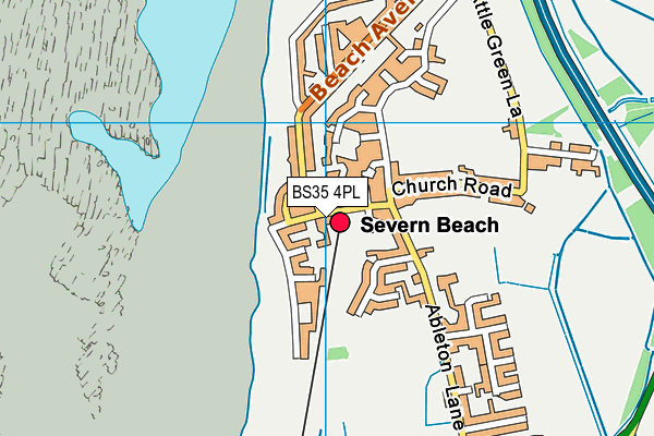 BS35 4PL map - OS VectorMap District (Ordnance Survey)