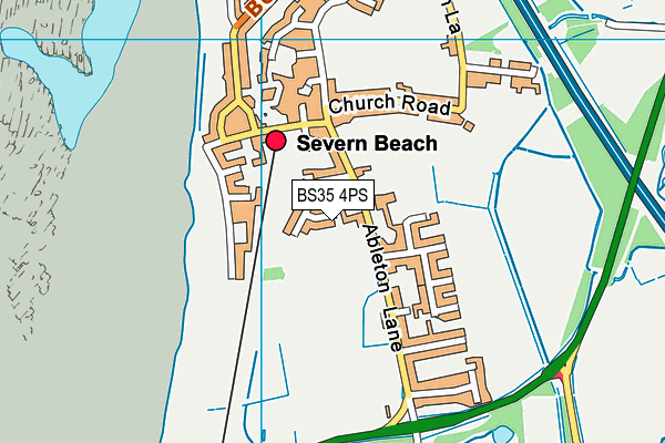 BS35 4PS map - OS VectorMap District (Ordnance Survey)