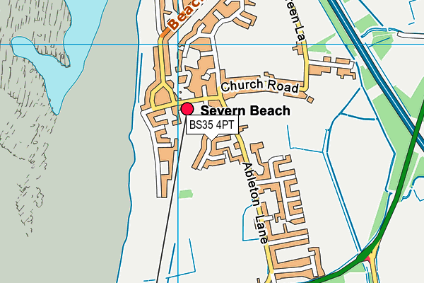 BS35 4PT map - OS VectorMap District (Ordnance Survey)