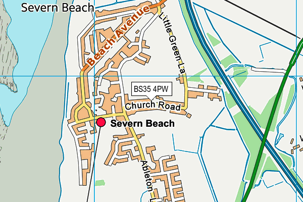 BS35 4PW map - OS VectorMap District (Ordnance Survey)