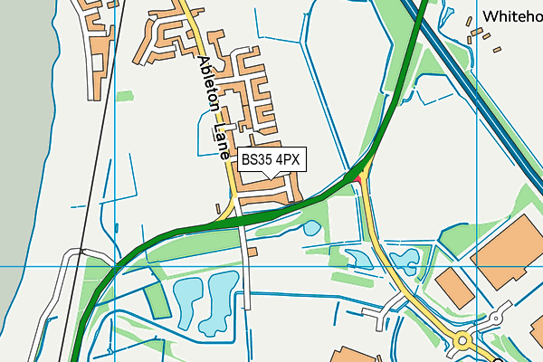 BS35 4PX map - OS VectorMap District (Ordnance Survey)