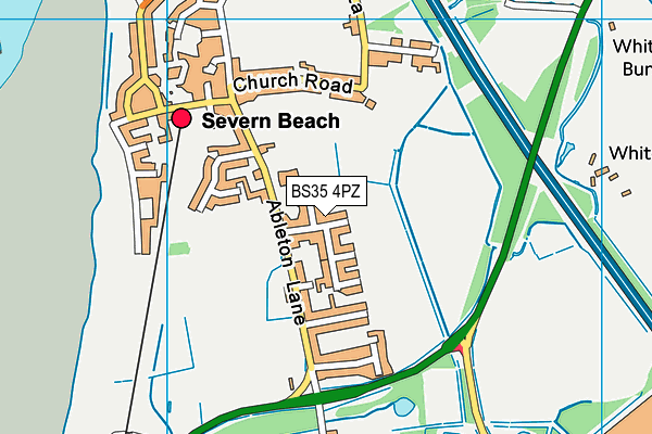 BS35 4PZ map - OS VectorMap District (Ordnance Survey)