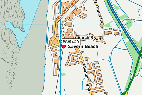 BS35 4QD map - OS VectorMap District (Ordnance Survey)