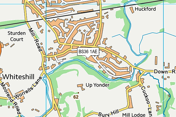 BS36 1AE map - OS VectorMap District (Ordnance Survey)