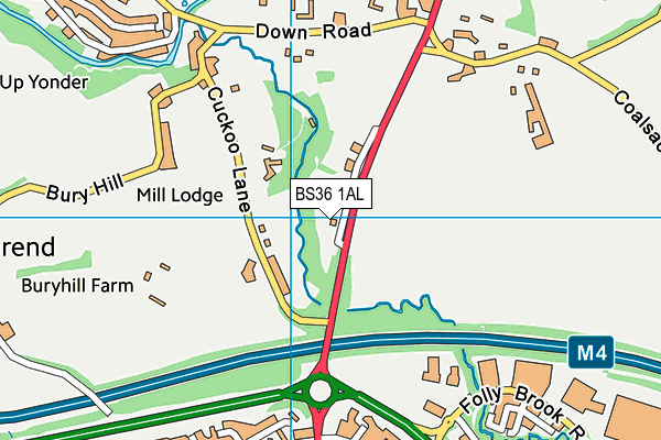 BS36 1AL map - OS VectorMap District (Ordnance Survey)