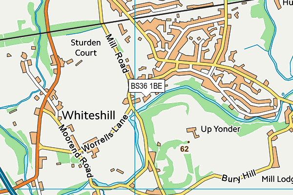 BS36 1BE map - OS VectorMap District (Ordnance Survey)