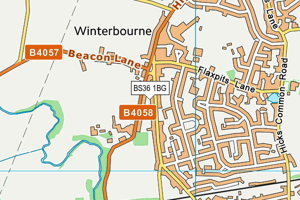 BS36 1BG map - OS VectorMap District (Ordnance Survey)