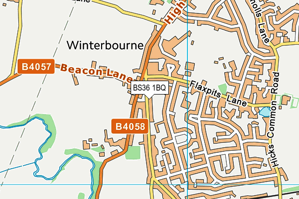 BS36 1BQ map - OS VectorMap District (Ordnance Survey)