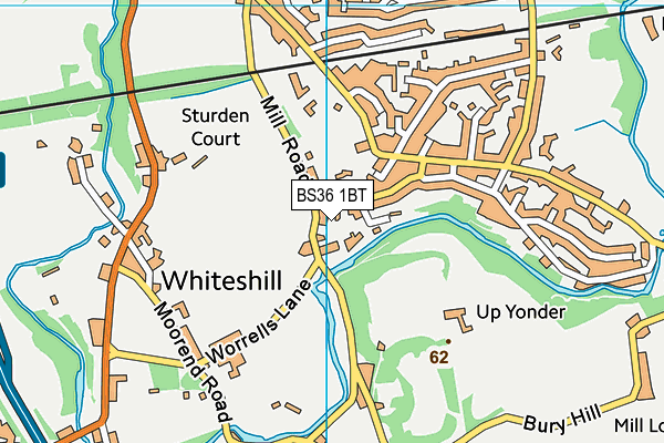 BS36 1BT map - OS VectorMap District (Ordnance Survey)