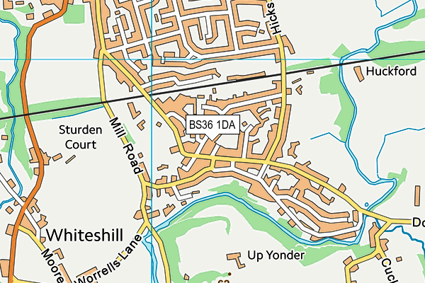BS36 1DA map - OS VectorMap District (Ordnance Survey)