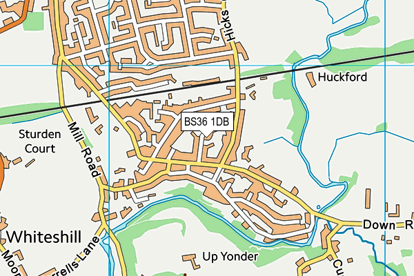 BS36 1DB map - OS VectorMap District (Ordnance Survey)