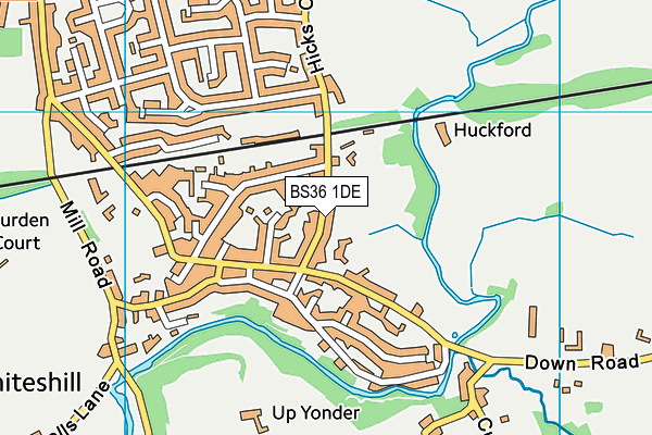 BS36 1DE map - OS VectorMap District (Ordnance Survey)