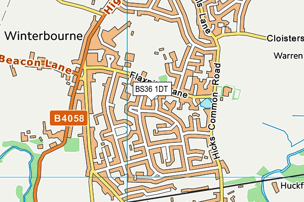 BS36 1DT map - OS VectorMap District (Ordnance Survey)