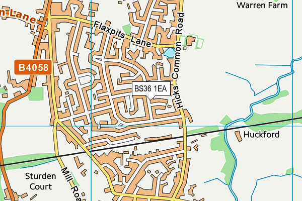 BS36 1EA map - OS VectorMap District (Ordnance Survey)