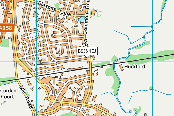 BS36 1EJ map - OS VectorMap District (Ordnance Survey)